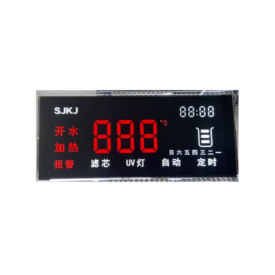 จอ LCD แบบกำหนดเอง 6 โมงเย็นตั้งโปรแกรมได้ 3.3V 7 ส่วนสำหรับมิเตอร์ไฟฟ้า