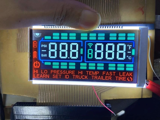 ตัวเลขลบ FSTN Screen Custom Transmissive Display TN Lcd Module สําหรับเครื่องวัดแรงดันยาง