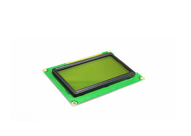 หน้าจอแสดงผล TFT LCD แบบกำหนดเองสีเหลืองสีเขียว LCM ความละเอียด 128 X 64 ลบประเภท STN สีน้ำเงิน