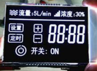 กำหนดเองโมดูลจอแสดงผล LCD ขาวดำ 7 ส่วน VA ชนิดจอแสดงผล LCD ความคมชัดสูงพร้อมแสงไฟ LED สีขาว