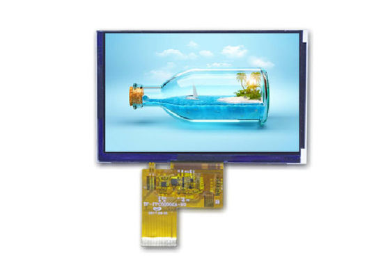 จอแสดงผล LCD 5 นิ้ว TFT 800x480 โมดูลจอแสดงผล TFT LCD 1000 Nits โมดูล LCD สำหรับการควบคุมการเข้าถึง Access