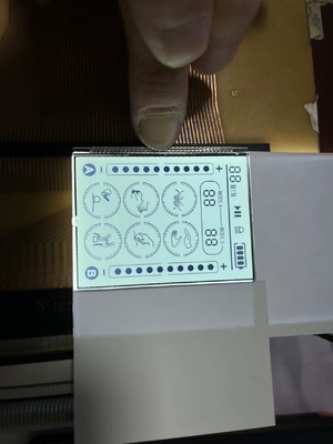 หน้าจอ LCD HTN ที่ส่งสัญญาณบวก 18 ปิน เครื่องแจกน้ํามันที่มีไฟหลังสีส้ม