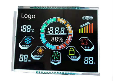 3.5V VA จอแสดงผล LCD แบบขาวดำตัวเลขส่งหน้าจอเซกเมนต์หลักเจ็ดส่วน