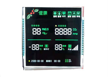 3.5V VA จอแสดงผล LCD แบบขาวดำตัวเลขส่งหน้าจอเซกเมนต์หลักเจ็ดส่วน
