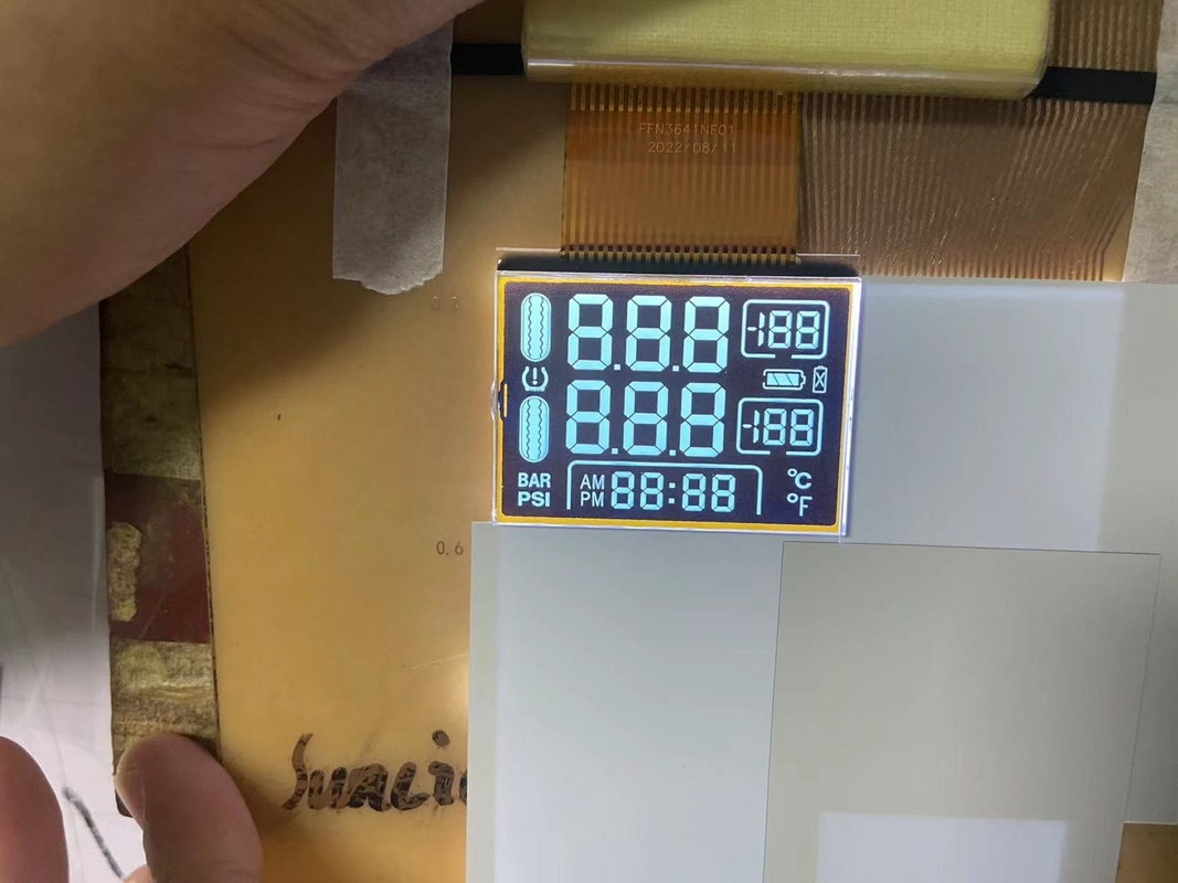 3.3V Digit FSTN Screen Transmissive Lcd Display Module สําหรับเครื่องวัดแรงดันยาง