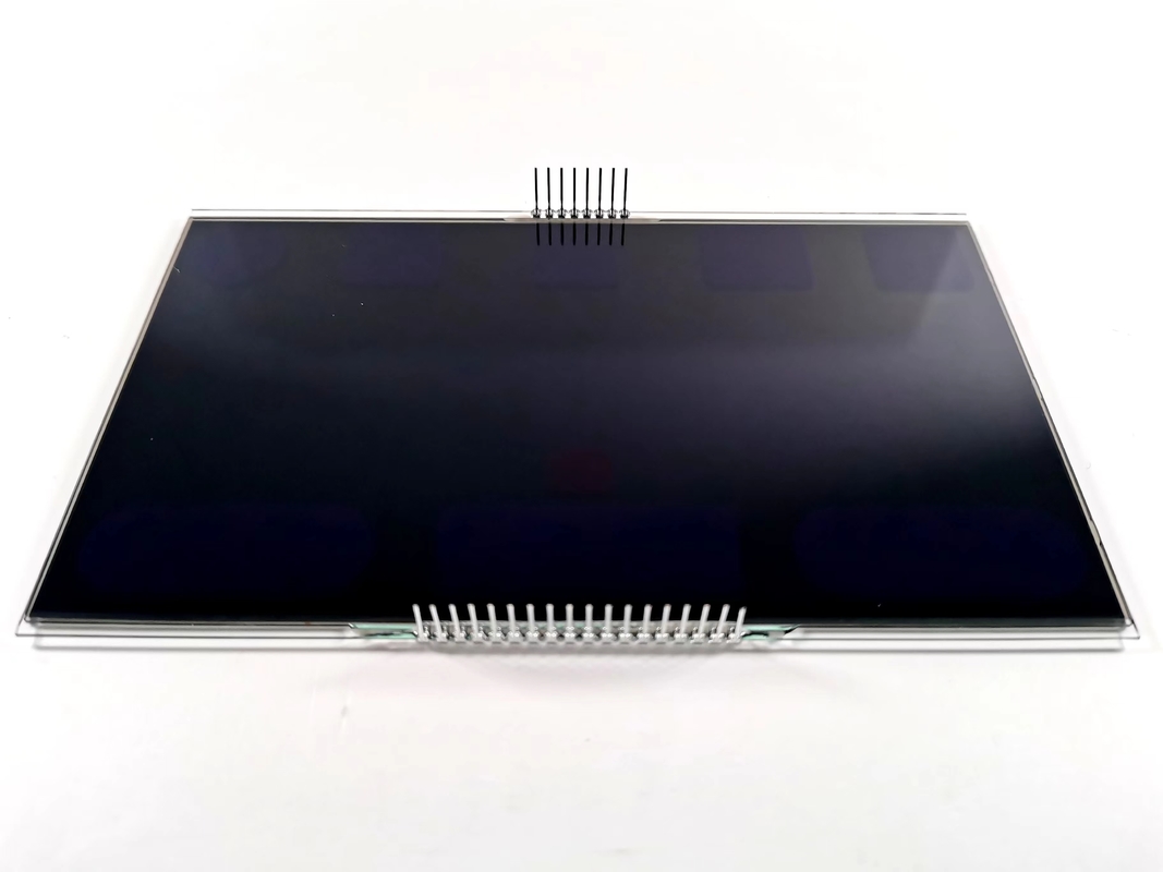 12 O Clock Negative VA LCD Display สีดํา ภาคหลัก กราฟิก Lcd Glass Va Panel สําหรับเทอร์โมสแตม