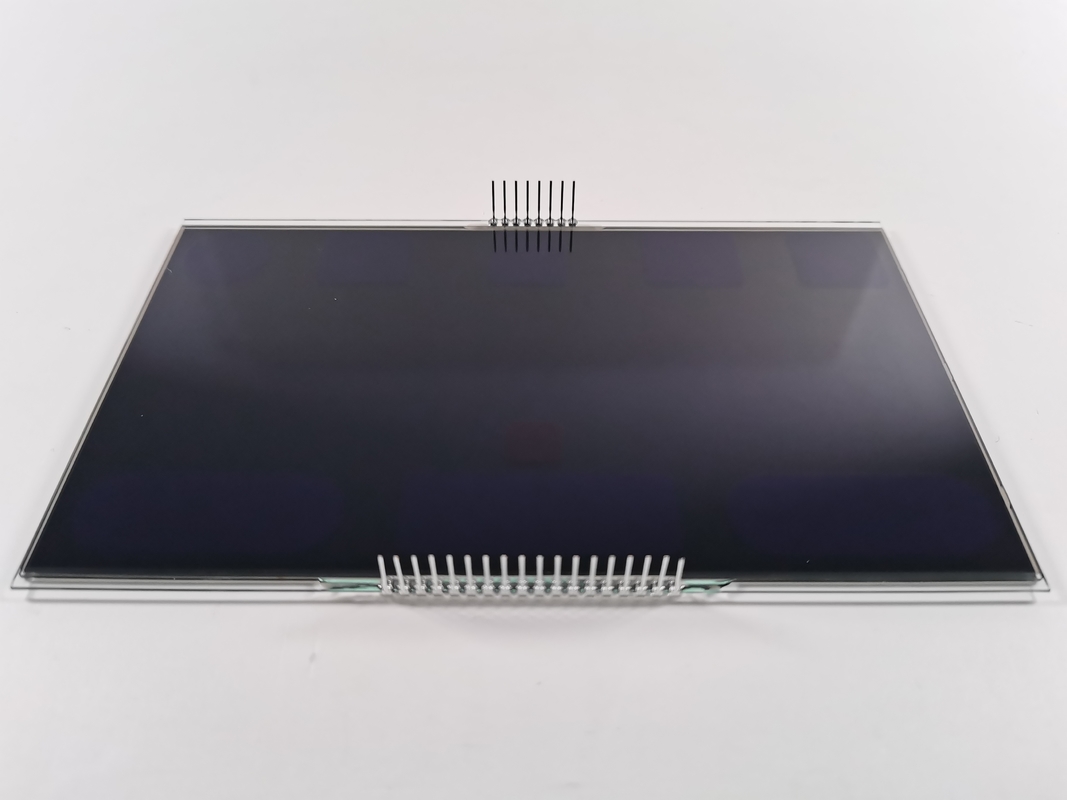 12 O Clock Negative VA LCD Display สีดํา ภาคหลัก กราฟิก Lcd Glass Va Panel สําหรับเทอร์โมสแตม