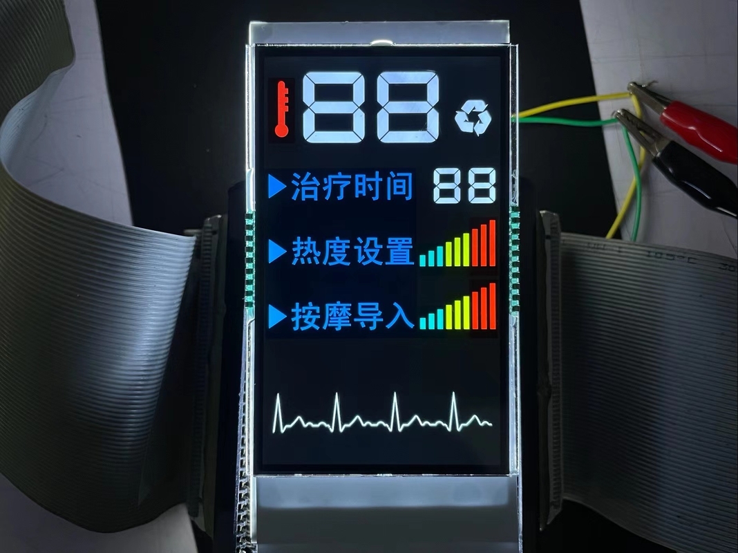 ราคาปลีก VA กลุ่มจอ LCD จอควบคุม PIN สี ไฟหลังสีขาว สําหรับเครื่องนวด