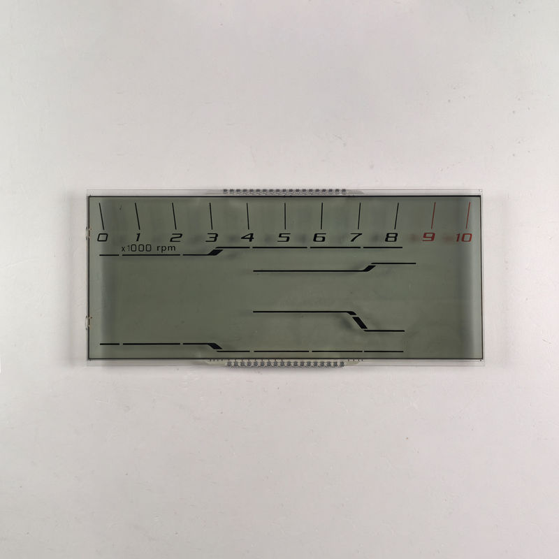 ผู้ผลิต ราคาถูก Custom HTN LCD Display 8 รูปแบบ โมโนโครม 7 เซ็กเมนต์ กราฟฟิก LCD Screen สําหรับเครื่องมือจักรยานยนต์