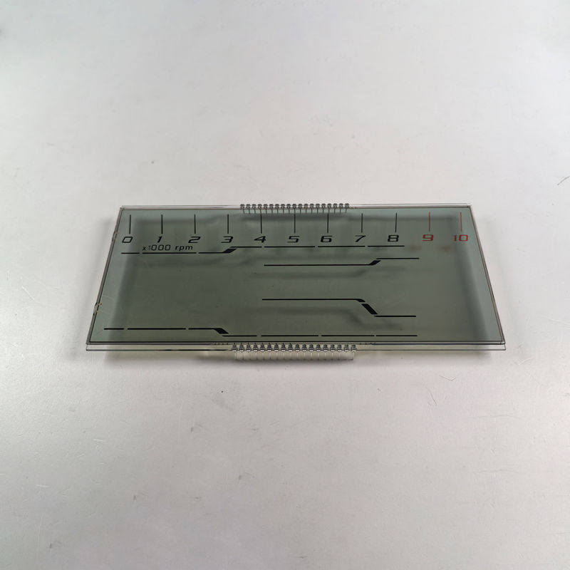 ผู้ผลิต ราคาถูก Custom HTN LCD Display 8 รูปแบบ โมโนโครม 7 เซ็กเมนต์ กราฟฟิก LCD Screen สําหรับเครื่องมือจักรยานยนต์