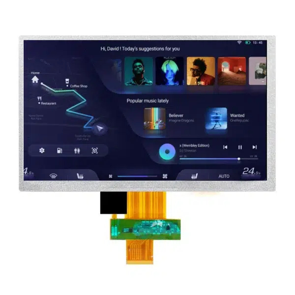 โมดูลจอ TFT ที่กําหนดเอง พร้อมการสัมผัส อินเตอร์เฟส RGB / LVDS 7 นิ้ว แผ่น LCD OEM ODM สนับสนุนจอ 7 นิ้ว