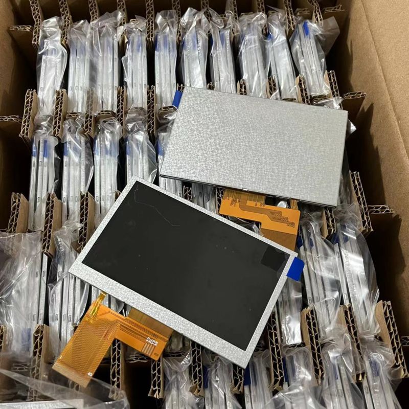 การสนับสนุน OEM ODM จอ LCD ขนาด 7 นิ้ว พร้อมไฟหลัง 1024x600 ขนาด TFT ปรับแต่งเพื่อควบคุมอุตสาหกรรม