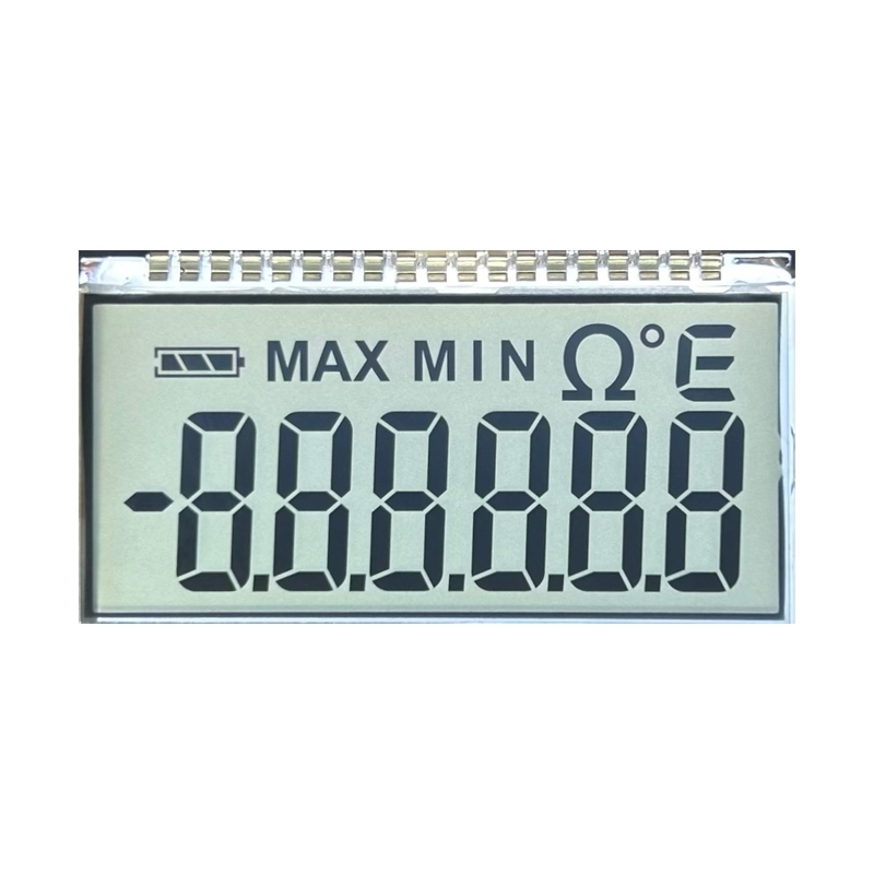 หน้าจอ LCD แบบกำหนดเอง 8 ส่วนและ 7 เซ็กเมนต์ LCD แสดงราคาตัวเลือกสำหรับหน้าจอขาวดำโซลูชั่นคุณภาพสูงโซลูชั่นคุณภาพสูง