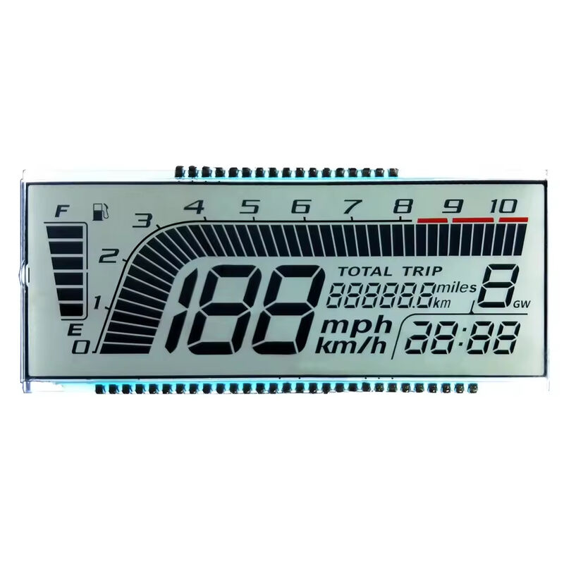 จอแสดงผล LCD สำหรับแดชบอร์ด Speedometer Custom Htn จอแสดงผล LCD โปร่งใสสำหรับรถยนต์/วัดระยะทาง/Speedometer