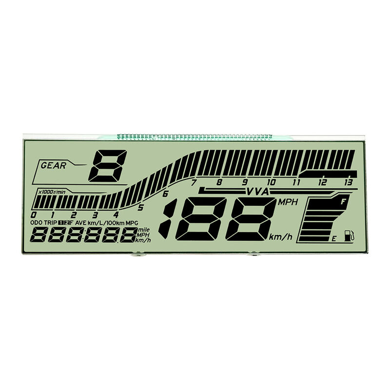 จอแสดงผล LCD สำหรับแดชบอร์ด Speedometer Custom Htn จอแสดงผล LCD โปร่งใสสำหรับรถยนต์/วัดระยะทาง/Speedometer