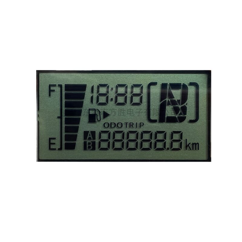 มอเตอร์ไซเคิลส่วนที่กําหนดเอง HTN จอ LCD สะดวก ดิจิตอล Speedometer LCD โมดูล Odometer Backlight