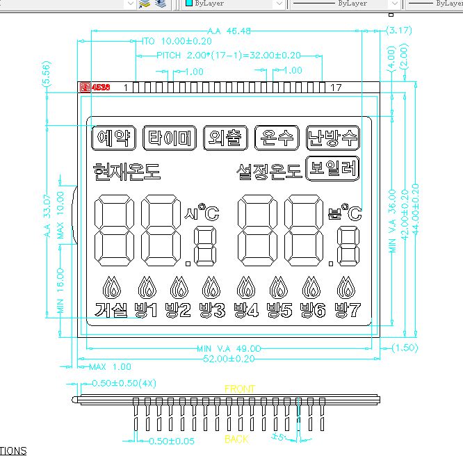 OEM HTN จอแสดงผล LCD โรงงาน htn lcd ซัพพลายเออร์ จอแสดงผล LCD ส่วนจอแสดงผล LCD TN/HTN/FSTN/VA สำหรับเทอร์โมสตัท