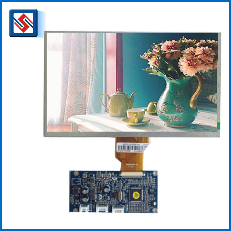 9 นิ้ว Tft 800 * 480 Dot Matrix จอแสดงผล LCD โมดูลแสงไฟ SPI / MCU อินเตอร์เฟซสีใสโดยไม่ต้อง PCB