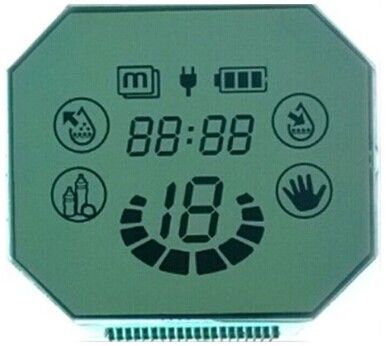 หน้าจอแสดงผลแบบกลม Lcd แบบกำหนดเอง, โมดูลแสดงผลเชิงลบ VA จอแสดงผล LCD ความคมชัดสูง, โมดูล LCD โค้งมน 7 ส่วน