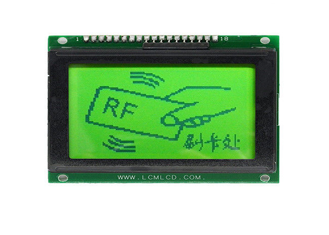 18 Pins 128 X 64 โมดูล LCD กราฟิก Stn Positive 12864 หน้าจอ TN มุมมอง