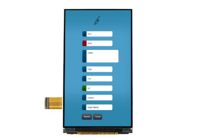 4.5 นิ้วหน้าจอสัมผัส TFT LCD Resistive Resistive Ips Panel ขนาด 4.5 นิ้วตัวเลือก Lcd Mipi / Rgb