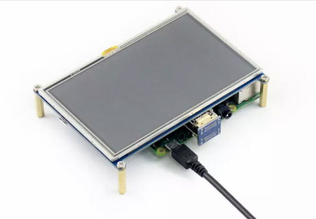 หน้าจอสัมผัส TFT TFT ราสเบอร์รี่ Pi 5.0 นิ้ว, อินเตอร์เฟส USB HDMI จอ LCD Touch Screen