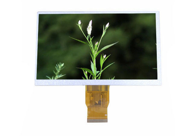 หน้าจอสัมผัสแบบ Resistive TFT LCD 24 LEDs สีขาวพร้อมอินเตอร์เฟส LVDS สำหรับพีซีในรถยนต์