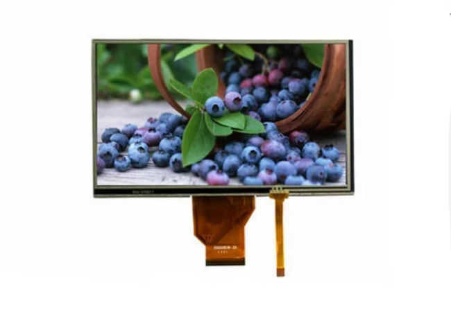 แผงหน้าจอ LCD ขนาด 7 นิ้ว 1024 * 600 IPS TFT LCD Capacitive Touchscreen Panel ที่มีส่วนต่อประสานแบบ Lvds