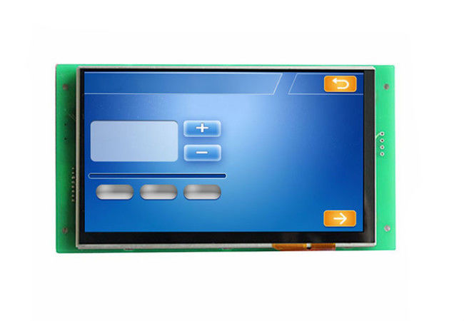 7 นิ้ว 800 * 480 Uart หน้าจอสัมผัส Capacitive ที่มีอินเตอร์เฟซ RS232 / TTL สำหรับราสเบอร์รี่ Pi