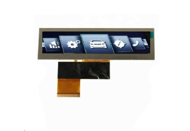 3.8 นิ้ว TFT LCD โมดูล 480 * 72 บาร์ประเภทยืดกับ 40 Pins RGB อินเตอร์เฟซ