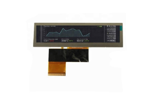 3.8 นิ้ว TFT LCD โมดูล 480 * 72 บาร์ประเภทยืดกับ 40 Pins RGB อินเตอร์เฟซ
