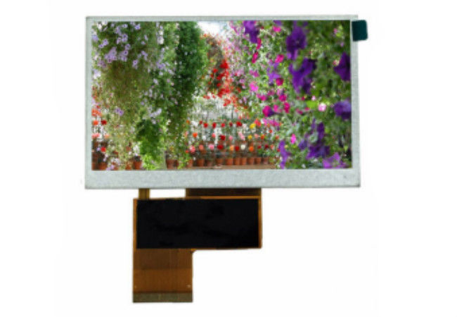 กำหนดเองโปร่งใส 4.3 TFT LCD แสดงผล 480 * 272 จุดสีหน้าจอ TFT 24 บิต