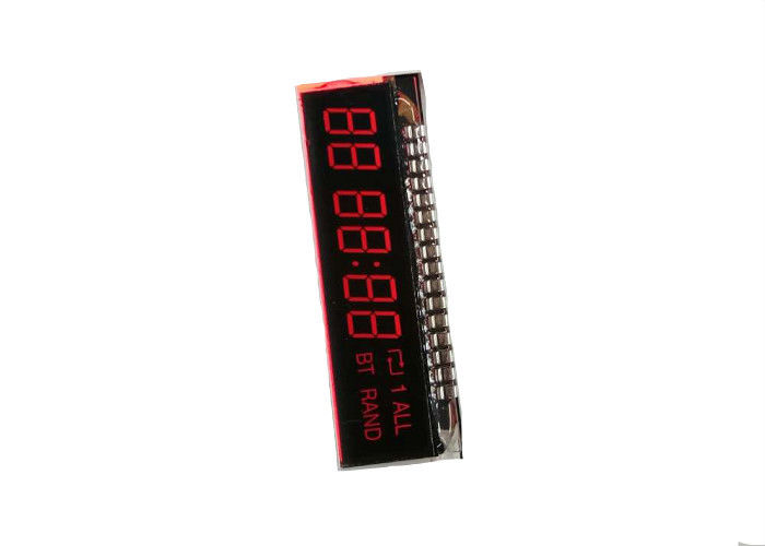 จอแสดงผล LCD แบบเซกเมนต์เจ็ดส่วนพร้อมขั้วต่อ PIN โลหะสำหรับตัวจับเวลาอิเล็กทรอนิกส์