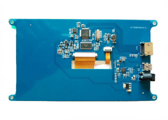 หน้าจอ HDMI ความสว่างสูง และแผ่นพีซีบีไดรฟ์บอร์ด สําหรับราสเบอรี่พาย 3 6 ชั่วโมง มองทิศทาง 7 นิ้ว