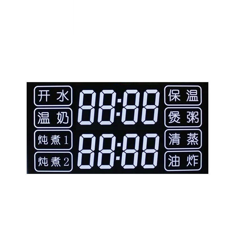 ขนาดที่กำหนดเอง 7 ส่วนสี่เหลี่ยมจัตุรัสหน้าจอ HTN จอแสดงผล LCD 12 PIN วิธีการขับขี่แบบคงที่