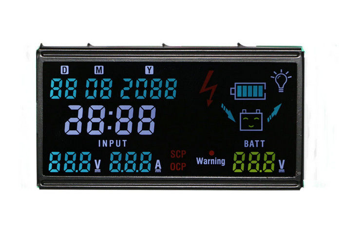 Pin Interface โมดูลจอแสดงผล Lcd ความคมชัดสูง VA จอแสดงผลเชิงลบ 3.3V 7 ส่วนการแสดงผล Lcd