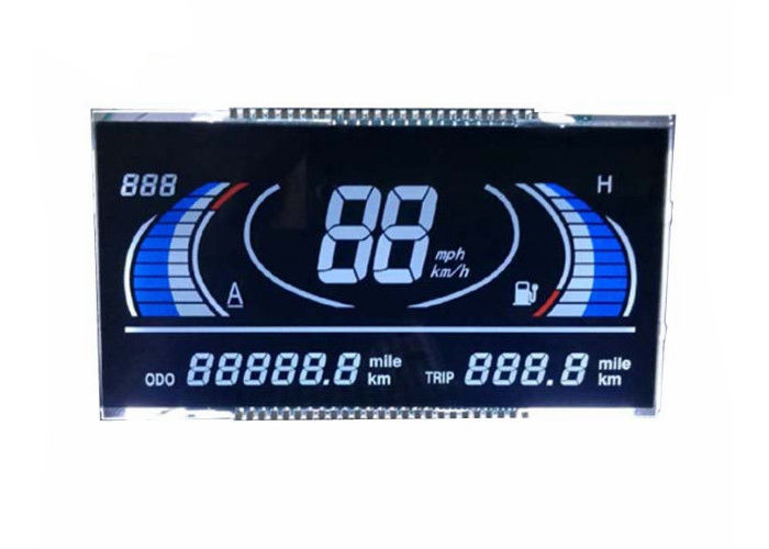 3.0 V HTN จอแอลซีดีจอแสดงผลแบบส่งผ่าน TN VA STN โมดูล LCD สำหรับมาตรวัดความเร็ว