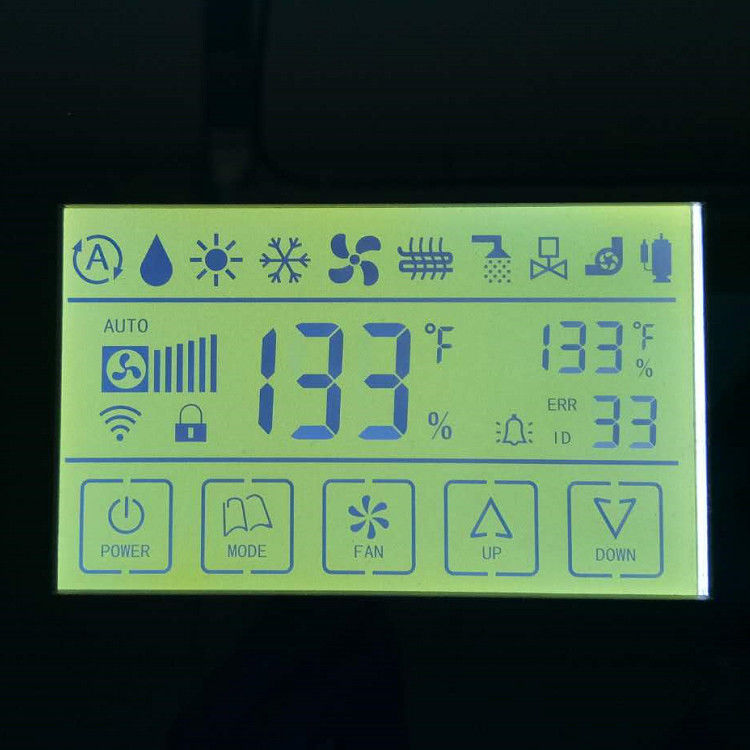 Segment Lcd Custom Design FSTN / TN Lcd Display, Zebra Connector Trans-missive Monochrome Lcd play for Water Meter
