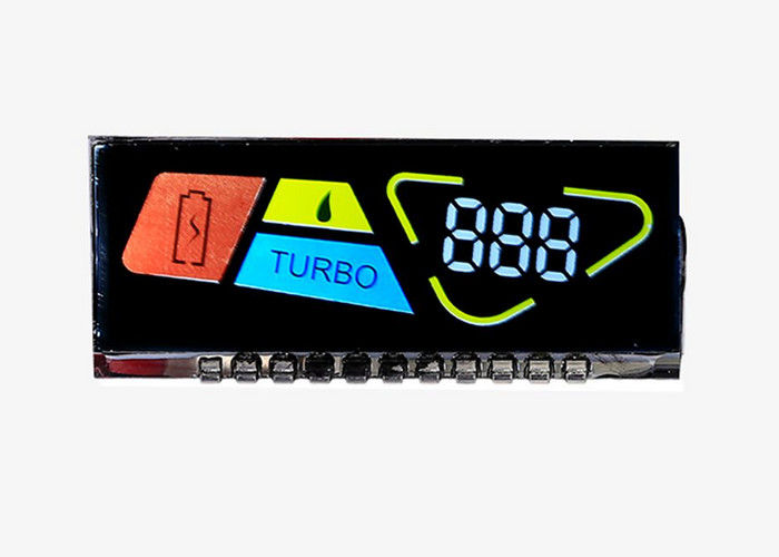 จอแสดงผล LCD 8 ตัวเลข VA DFSTN Lcd 7 ส่วนการแสดงผลทศนิยมเชิงลบโหมด Lcd ความคมชัดสูงหน้าจอมุมมองกว้าง