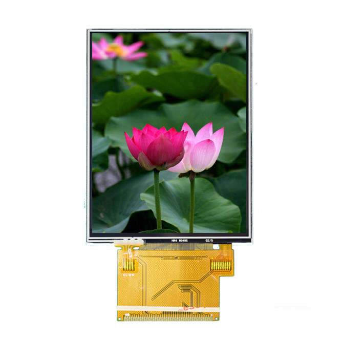 2.8 นิ้ว TFT LCD Module ความละเอียดหน้าจอสัมผัส 240 * 320 Dots Matrix SPI Interface Display Module