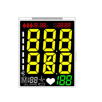TN STN HTN FSTN VA จอแสดงผล LCD แบบโปร่งใส, ขนาดที่กำหนดเอง 7 Segment LCD Display