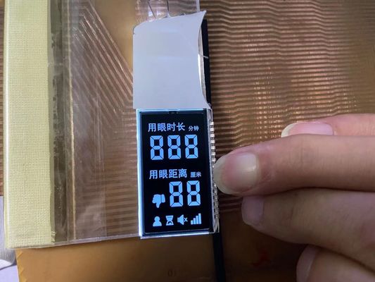 Custom Negative VA 12 O ClockLcd Display Transmissive Digit Graphic LCD Glass Panel สําหรับไฟโต๊ะ