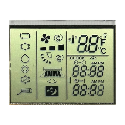 3.0 V สะท้อนบวก TN ภาค LCD เครื่องปรับอากาศ ระยะไกล การควบคุมอุณหภูมิ