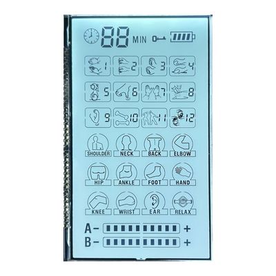 โบนัส 6 O'CLOCK ผ่านมโนโครม Va LCD Display Screen PIN สําหรับเครื่องนวด