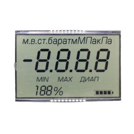 OEM Segment HTN จอแสดงผล LCD ขั้วขาวชนิดโพลาไรเซอร์ชนิด Reflective ขาขึ้น
