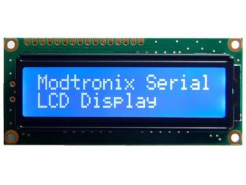 โมดูลลบสีฟ้า 16x2 Lcd, LED สีขาวตัวละครจอแอลซีดีแสดงมุมมองที่กว้าง