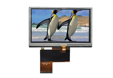 4.3 นิ้ว 480 * 272 TFT LCD แผงหน้าจอสัมผัสตัวต้านทาน 24 บิตสำหรับอุตสาหกรรม