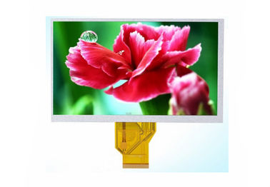 หน้าจอสัมผัสแบบ Resistive TFT LCD 24 LEDs สีขาวพร้อมอินเตอร์เฟส LVDS สำหรับพีซีในรถยนต์