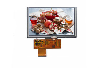 จอแสดงผล TFT LCD 5 นิ้วความละเอียดหน้าจอสัมผัส Capacitive ความละเอียด 800 X 480 สำหรับอุปกรณ์อุตสาหกรรม