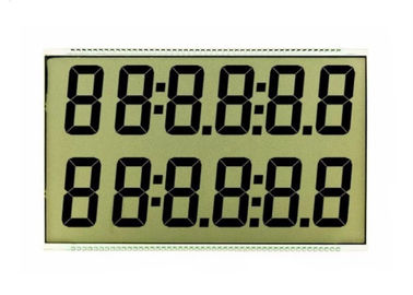 จอแสดงผล Lcd TN กำหนดเอง Digit Lcd 7 เซ็กเมนต์จอแสดงผลหน้าจอ Lcd ใสขาวดำจอ Lcd สำหรับแผงควบคุมเชื้อเพลิง
